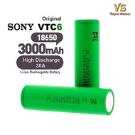 Original High Performance Sony VTC6 Rechargeable 18650 Lithium Ion Battery for vape