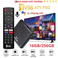 Android TV Box T98 ATV PRO 16GB-256GB 8K UtraHD Android 14 Remote tìm kiếm giọng nói - Gia Dụng Chú
