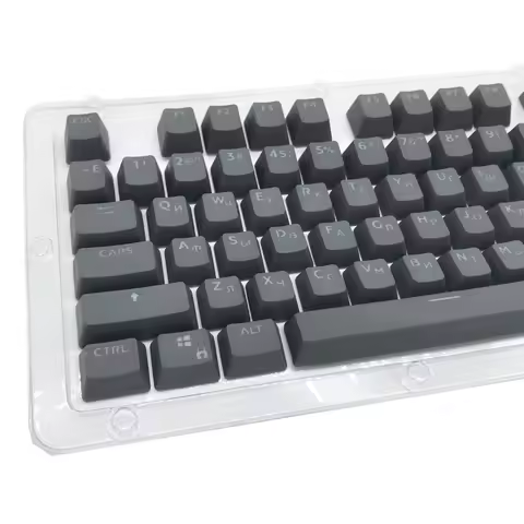 Gaming Custom Keycap Dye Sublimation PBT Keycap Set Double Shot Russian Backlight PBT Mechanical Key