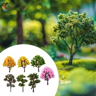 [chulisia] 7 Pieces Miniature Artificial Trees Micro Landscape Decor Accessories Faux Tree