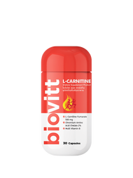 Biovitt L-Carnitine ไบโอวิต แอล-คาร์นิทีน L-Carnitine 500 mg แคปซูลเพื่อสุขภาพ ช่วยการเผาผลาญ ปรับสม