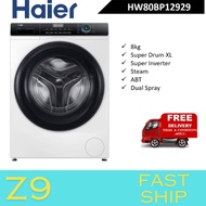 Haier HW80-BP12929 Front Load Washer Super Inverter 8KG HW80BP12929 Mesin Basuh