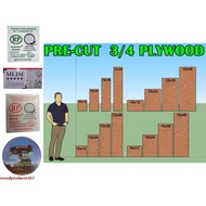 3/4 PLYWOOD BOARD PRE-CUT 10x12 10x24 10x36 10x48 12x12 12x24 12x36 12x48 16x12 16x24 16x36 16x48