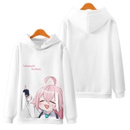 ใหม่ เสื้อกันหนาว เสื้อแจ็กเก็ต แขนยาว มีฮู้ด พิมพ์ลายอนิเมะ Blue Archive Takanashi Hoshino 3D ทรงหล