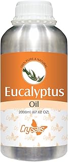 Crysalis Eucalyptus (Eucalyptus) Oil|100% Pure &amp; Natural Undiluted Essential Oil Organic Standard for Skin &amp; Hair Care | Therapeutic Grade, Aromatherapy (67.62 Fl Oz (Pack of 1))