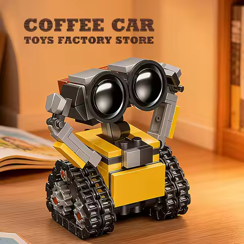 Space Mini Robot MOC Building Bricks Toys 217Pcs Tracked Bot Model Classic Movie Sci-Fi Blocks Dolls