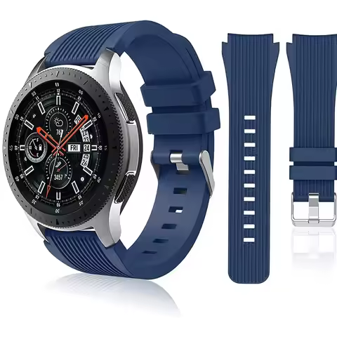 22mm Silicone Strap for Samsung Galaxy Watch 3/Huawei Watch 4/3/GT4/3/Amazfit GTR 4 Sports Bracelet 