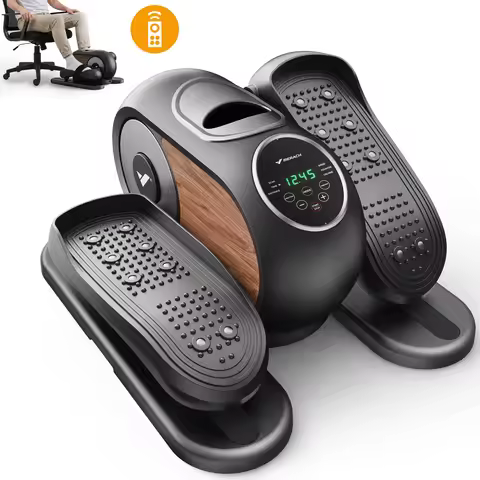 MERACH MERACH Under Desk Elliptical Electric Quiet LED Display Pedal Exerciser with Remote & Touch S