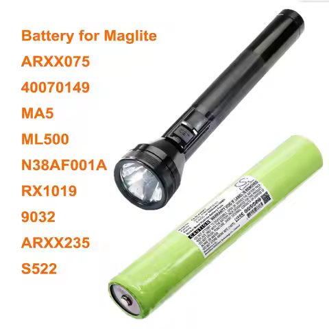 Cameron Sino 5000mAh Battery for MAGLITE 40070149, 9032, ARXX075, ARXX235, MA5, ML500, N38AF001A, RX
