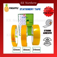 Pineapple Cellophane Tape Office Stationery Tape Transparent Tapes 12MM 18MM 24MM Selotape Kuat