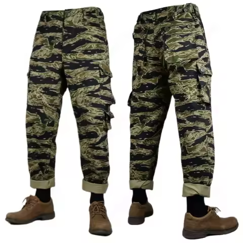US Vietnam Tiger Stripe Camo Pants TCU Trousers Twill Tigherstripe Camouflage Cargo Militar Combat P