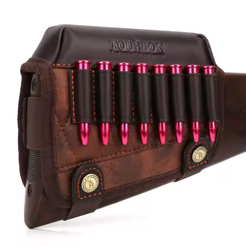 Tourbon Hunting Gun Buttstock Cheek Rest Riser Rifle Cartridges .308win .30-06 .30-30 Ammo Holder Cl