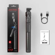 Stable Selfie Stick C17 ขาตั้งสี่ขา Anti-Shake มือถือ Steadicam กลางแจ้ง Live Broadcast Stand Multi-