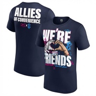 Hot Fashion Alexa Bliss & Charlotte Flair Allies of Convenience wwe wrestling TShirt Cotton Short Sl