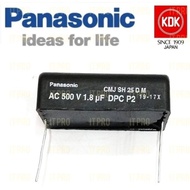 PRO🏠Panasonic 1.8uf 500V Solder Type Fan Capacitor Kapacitor Kipas CBB61