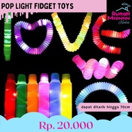 [RMX] POP LIGHT FIDGET TOYS - POP TUBE TOY WITH LIGHT STICK HOSE
