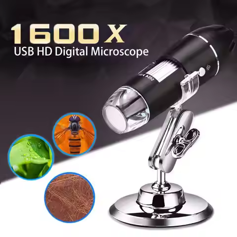 Portable USB Digital Sensor Camera Electronic 1600X Microscope Handheld Magnifier Supports for WIN X