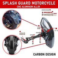 UNIVERSAL SPLASH GUARD YAMAHA R15 R15M MT15 TAYAR MUDGUARD WHEEL COVER CNC ALUMINUM ALLOY
