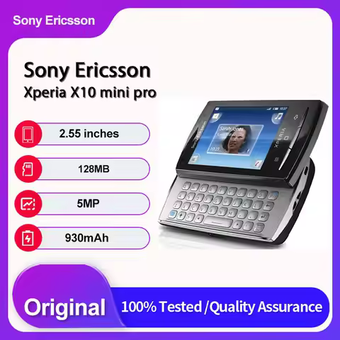 Original Unlocked Sony Ericsson Xperia X10 mini pro U20 2G/3G 930mAh 5MP Bluetooth Mobile Phone Russ