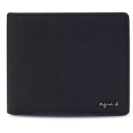 Agnes'b | Short Clip|Men Women Available |Iron Plate logo |Genuine Genuine Leather |agnes b * White 