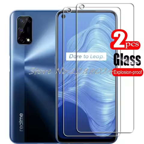 2PCS FOR Realme 7 5G High HD Tempered Glass Protective On OPPO Realme7 RMX2111 Phone Screen Protecto