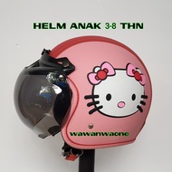 Helm Anak 3 Tahun - 8 Tahun kulit motif pres karet timbul bukan printingan  helm anak perempuan  Hel