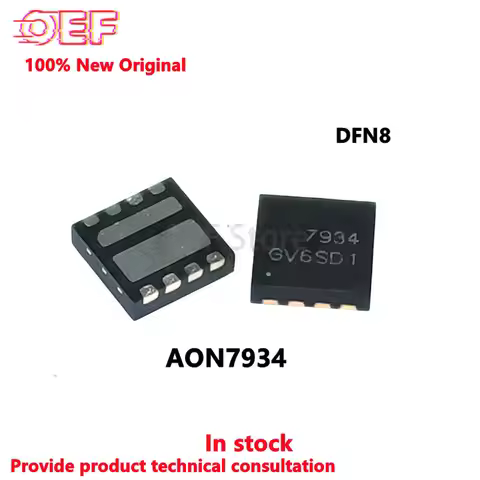 5-10Pcs 100% New AON7934 AO7934 7934 DFN8 Chipset