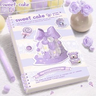 Sáng Tạo Món Tráng Miệng Series B5 Rời Lá Notebook Dung Tích Lớn Giấy Dày A5 Notebook Đa Năng Sinh V