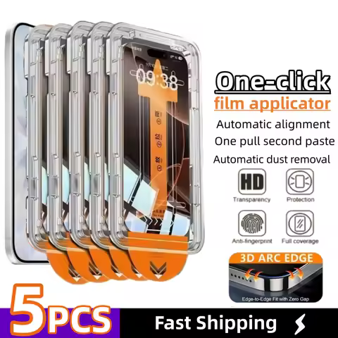5Pcs Dust Free Easy Install Temeperd Glass Film For vivo Y400 Y51 Pro Y56 Y200E Y78 Y300 Plus Y58 Y1