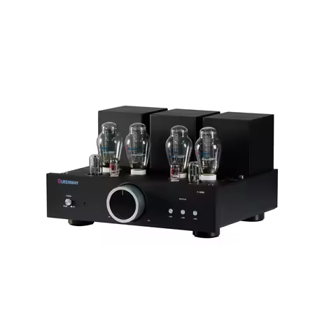 Queenway A-300BI Psvane 300B 4PCS Integrated Tube Vacuum Amp Class A 18W*2 with Remote & Ca-yin Tube