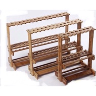 Quality Fishing Rod Rack Wood Material 23 Lubang Rak Pancing, Rak Joran, Shimano, ABU Garcia rod