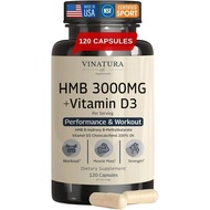 VINATURA HMB 3000mg Vitamin D3 - Defense with HMB (Beta-Hydroxy Beta-Methylbutyrate), Vitamin D3 (16