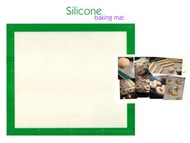 三煌 - 矽膠 玻璃纖維 烘焙焗爐揉麵墊 小號 不粘墊 白綠色 SW-PAV-TB100-001