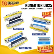 DB25 gender connector / 25 PIN Parallel connector DB 25 RS232 Serial / male - male - female / female
