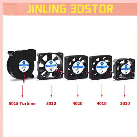 5015/4010/4020 12V&24V Cooling Turbo Fan Brushless 3D Printer Parts 2Pin For Extruder DC Cooler Blow