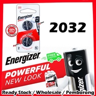 Energizer CR2032 3V Lithium Battery BS2 1card=2pcs Energizer Product 9628 CR2032 Bundle