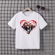 Korea Korea 2026Horror Movie Chucky Horror Movie Chick Printed t-Shirt Short Sleeve Children Foreign