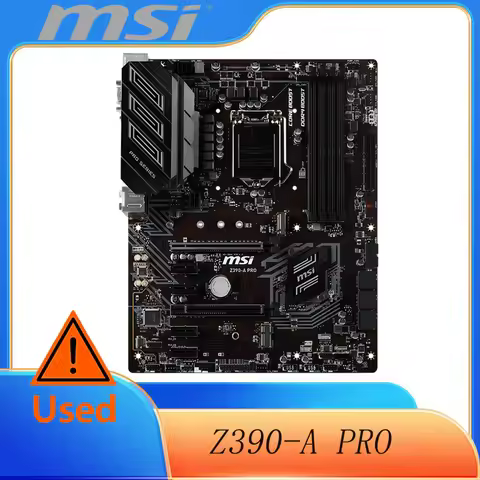 MSI Z390-A PRO LGA1151 M.2 USB 3.1 DDR4 HDMI DP Dual Gigabit LAN ATX Motherboard
