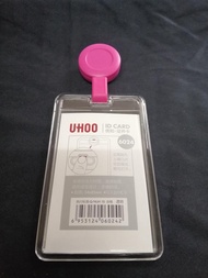 Uhoo6024 กรอบอะครีลิคใส แนวตั้ง ใส่บัตรพนักงาน กันน้ำรอบทิศทาง พร้อม  Yoyo uhoo6705   (แพ็ค 1 ชุด)