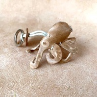 海洋生物-章魚 -真皮植鞣 皮革鑰匙圈 吊飾 動物造型