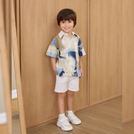 VACAY INDEED/Mini Diddy Shirt Ocean Canvas Pattern Boys'