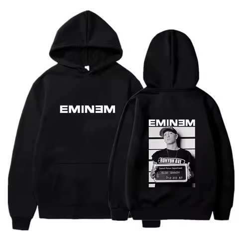 2025 Hot Sale Men's Hoody Rapper Eminem Graphic Print Hoodie Men Vintage Casual Sweatshirt Unisex Hi