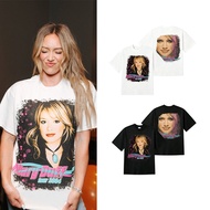 Hilary Duff 2004 Tour Vintage Photo Print T-Shirt - For Fans