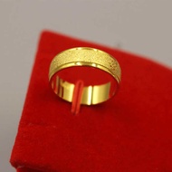 cincin 916 cincin emas 916 cincin Vietnam Pure Sand Long Not Fade Simulation Gold Jewelry Couple Rin
