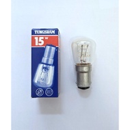 TUNGSRAM BULB B15 15W CLEAR (FOR KELUAR SIGN/SEWING MACHINE BULB REPLACEMENT)