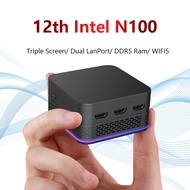 T9 Plus Mini PC Intel Alder Lake N100 LPDDR5 4800MHz M.2 NVMe Windows 11 Computer Dual LAN Three HDMI Desktop