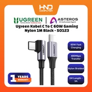 UGREEN PD Type C To Type C Fast Charging Data Charger Cable 60W Max 50123 - 50123 1MUGREEN PD Type C