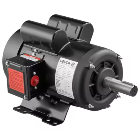 3 HP Electric Motor, 1750RPM Air Compror Motor, CW/CCW Rotation, 1.125 inch Shaft Diameter, 2.75inch