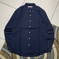 KEMEJA Buttondown Shirt 8 Seconds Navy size XL