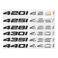 Mao Xiaoxue の BMW 420i 425i 428i 430i 435i 440i Metal Letters Numbers Car Stickers Displacement Logo